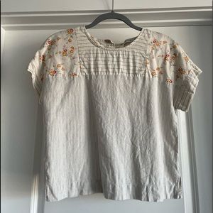 Madewell x The New Denim Project Patchwork Top, Size XS